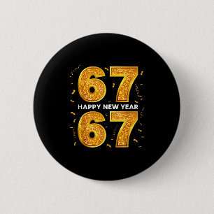 Badge Rond 5 Cm Nouvelle Année Six Sept 6 7 Mème Drôle Bonne Année