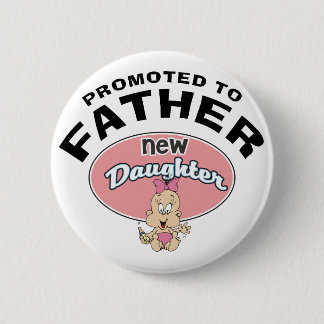 Badge Rond 5 Cm Nouvelle fille de nouveau père