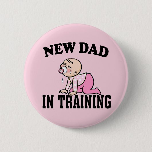 Badge Rond 5 Cm Nouvelle fille papa (Devant)