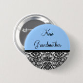 Badge Rond 5 Cm Nouvelle grand-mère (Devant & derrière)