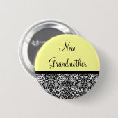 Badge Rond 5 Cm Nouvelle grand-mère (Devant & derrière)