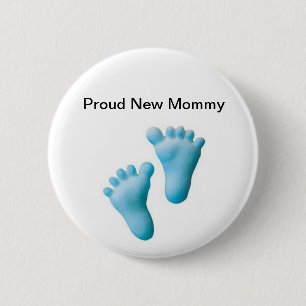 Badge Rond 5 Cm Nouvelle maman fière
