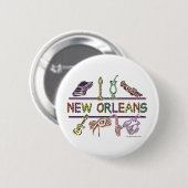 Badge Rond 5 Cm Nouvelle-Orléans-ICONS-copie (Devant & derrière)