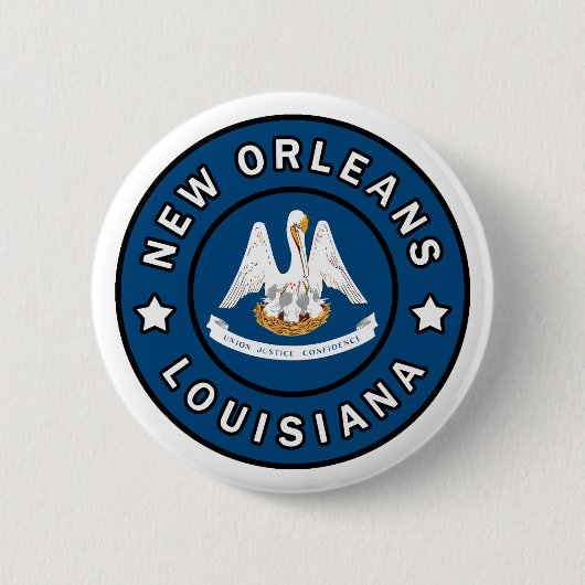 Badge Rond 5 Cm Nouvelle-Orléans Louisiane (Devant)