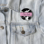 Badge Rond 5 Cm Nouvelle tante (En situation)