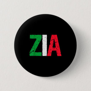 Badge Rond 5 Cm Nouvelle tante italienne Zia cadeau de tante italo