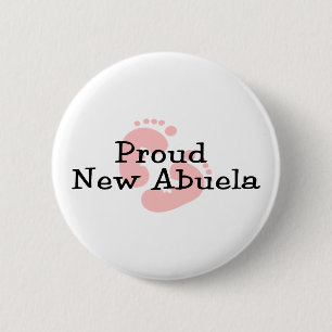 Badge Rond 5 Cm Nouvelles empreintes de pas fières de bébé