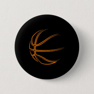 Badge Rond 5 Cm Novelté de basket-ball - Joueur de basket-ball