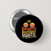 Badge Rond 5 Cm November My Birthday For New Year 2026 (Devant & derrière)