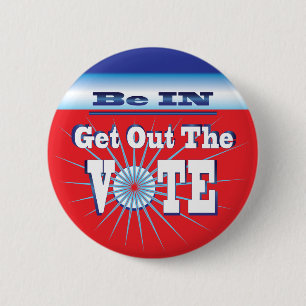 Badge Rond 5 Cm NowPower • Sortez le bouton de VOTE