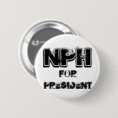 Badge Rond 5 Cm NPH pour le président (Devant & derrière)