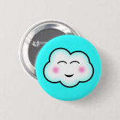 Badge Rond 5 Cm Nuage de Kawaii (Devant & derrière)