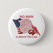 Badge Rond 5 Cm Nuage de mots politiques anti-Trump (Devant)