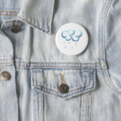 Badge Rond 5 Cm Nuage de pluie (En situation)
