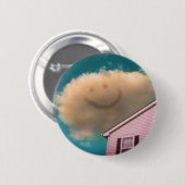 Badge Rond 5 Cm Nuage heureux (Devant & derrière)