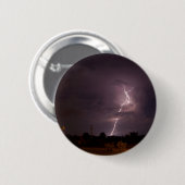 Badge Rond 5 Cm Nuages de tempête nocturne (Devant & derrière)