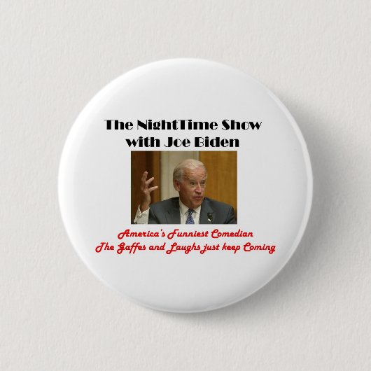 Badge Rond 5 Cm Nuit avec Joe Biden (Devant)