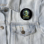 Badge Rond 5 Cm Nuit d'enlèvement (En situation)