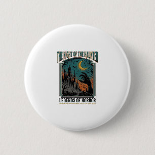 Badge Rond 5 Cm Nuit effrayante d'Halloween Horreur Vintage effray