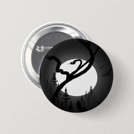 Badge Rond 5 Cm Nuit enchantée (Devant & derrière)