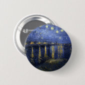 Badge Rond 5 Cm Nuit étoilée sur le Rhône (Devant & derrière)