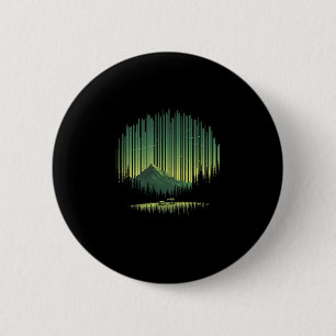 Badge Rond 5 Cm Nuit Nature Faune Arbres Vert Extérieur Forêt