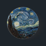 Badge Rond 5 Cm Nuit Van Gogh Starry<br><div class="desc">Vincent Van Gogh Starry Night masterpiece,  vintage artwork on modern day products from Zazilicious</div>