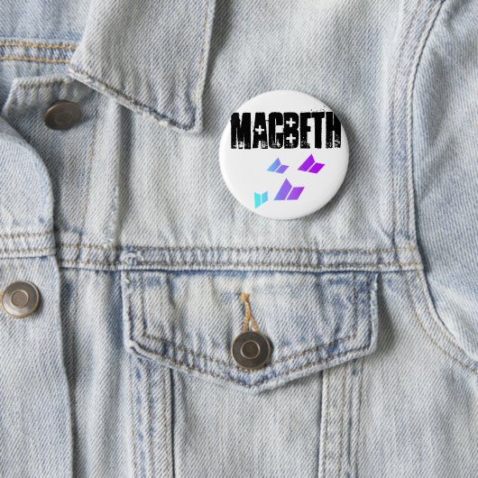 Badge Rond 5 Cm NuMatchessigMacbeth, Macbeth (En situation)
