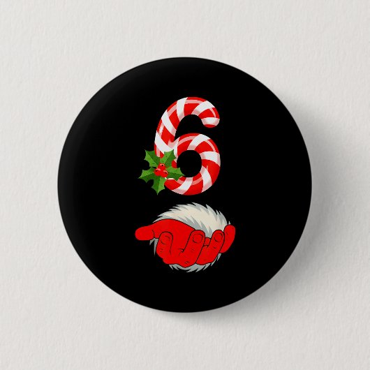 Badge Rond 5 Cm Number 6 Funny 67 Six Seven Meme Matching Couple C (Devant)