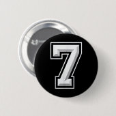 Badge Rond 5 Cm Number 7 67 Meme Matching (Devant & derrière)