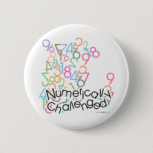Badge Rond 5 Cm Numériquement contesté (Devant)