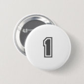 Badge Rond 5 Cm Numéro 1 (Devant & derrière)
