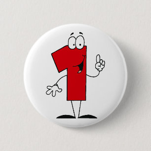 Badge Rond 5 Cm Numéro 1er Anniversaire T-shirts et cadeaux