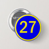 Badge Rond 5 Cm numéro 27 dans un cercle (Devant & derrière)