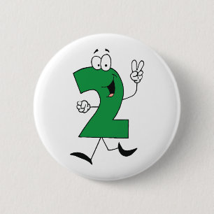 Badge Rond 5 Cm Numéro 2e Anniversaire Tshirts et cadeaux