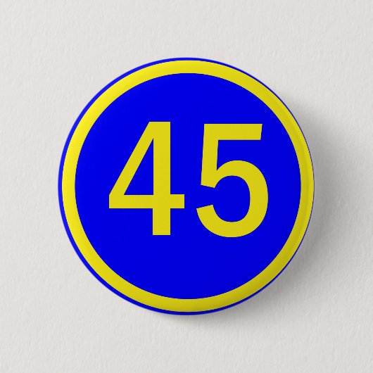 Badge Rond 5 Cm numéro, 45, dans un cercle (Devant)