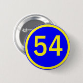 Badge Rond 5 Cm numéro, 54, dans un cercle (Devant & derrière)