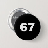 Badge Rond 5 Cm Numéro 67 (Devant & derrière)