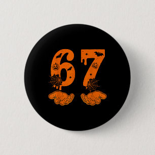Badge Rond 5 Cm Numéro 67 Correspondant Six Sept 6 7 Mème 6 7 Hall