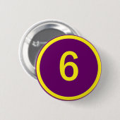 Badge Rond 5 Cm numéro 6 dans un cercle (Devant & derrière)