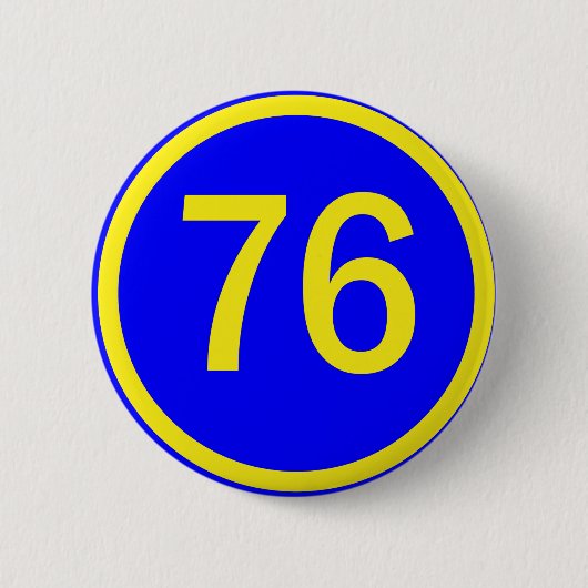 Badge Rond 5 Cm numéro, 76, dans un cercle (Devant)