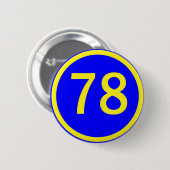 Badge Rond 5 Cm numéro, 78, dans un cercle (Devant & derrière)