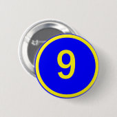 Badge Rond 5 Cm numéro 9 dans un cercle (Devant & derrière)