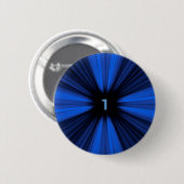 Badge Rond 5 Cm Numéro bleu 1 (Devant & derrière)