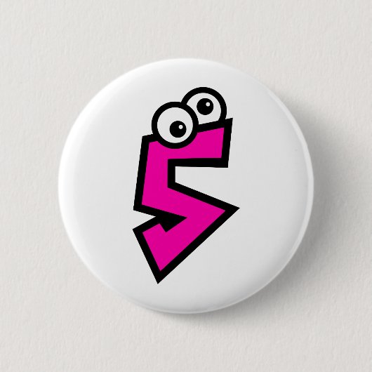Badge Rond 5 Cm Numéro cinq (Devant)