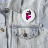 Badge Rond 5 Cm Numéro cinq (En situation)