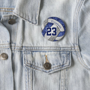 Badge Rond 5 Cm numéro de maillot de l'équipe de volley-ball fémin
