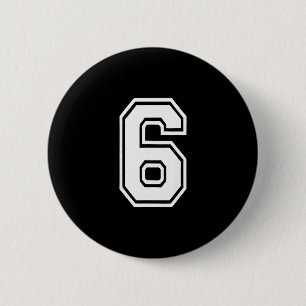 Badge Rond 5 Cm Numéro Drôle 6 67 Costume de Mème de Groupe Corres