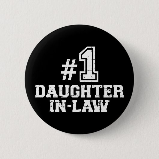 Badge Rond 5 Cm Numéro un 1 belle-fille (Devant)