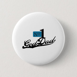 Badge Rond 5 Cm Numéro un GodDad